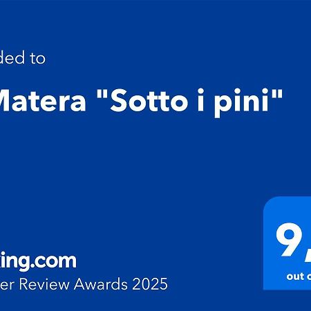 A Matera "Sotto I Pini" Exterior foto
